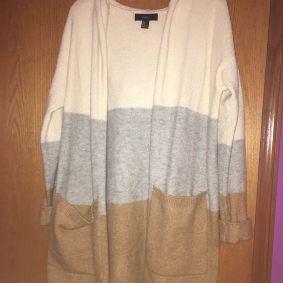 Forever 21 Sweaters - 2 FOR $15- Long Hooded Cardigan